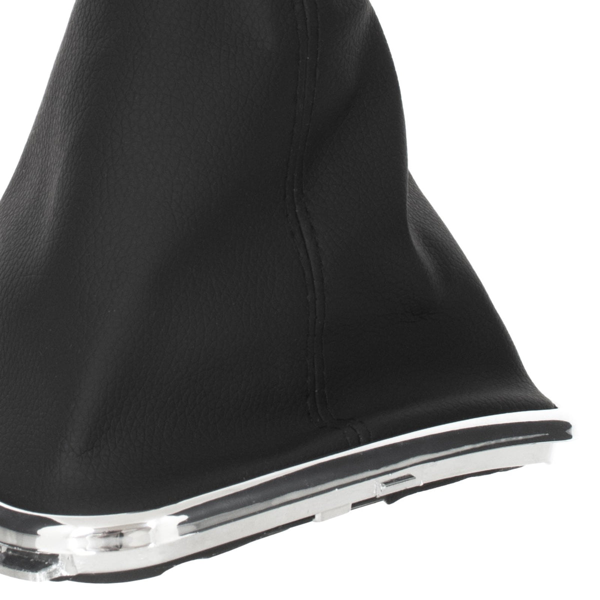 VW Bora 98-05 gear knob BLACK + GAITER + CHROME FRAME