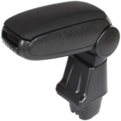 Fiat Qubo 2008- Armrest COMPLETE BLACK ECO-LEATHER + mounting kit