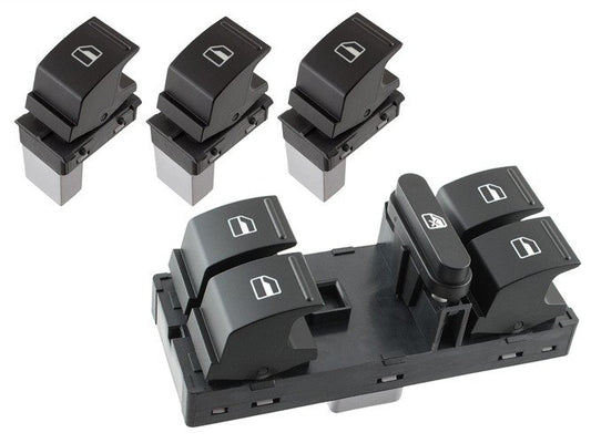 VW Golf V 03-09 electric window lifter combined switch + 3 BUTTONS