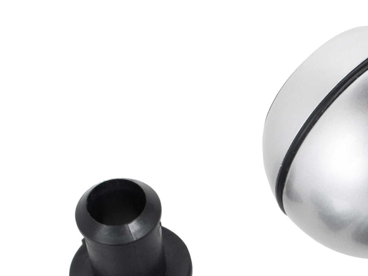 BMW E39 E46 E53 E60 E61 E81 E82 E83 E85 E87 E90 E91 E92 E93 gear knob SILVER+CHROME 6 SPEED