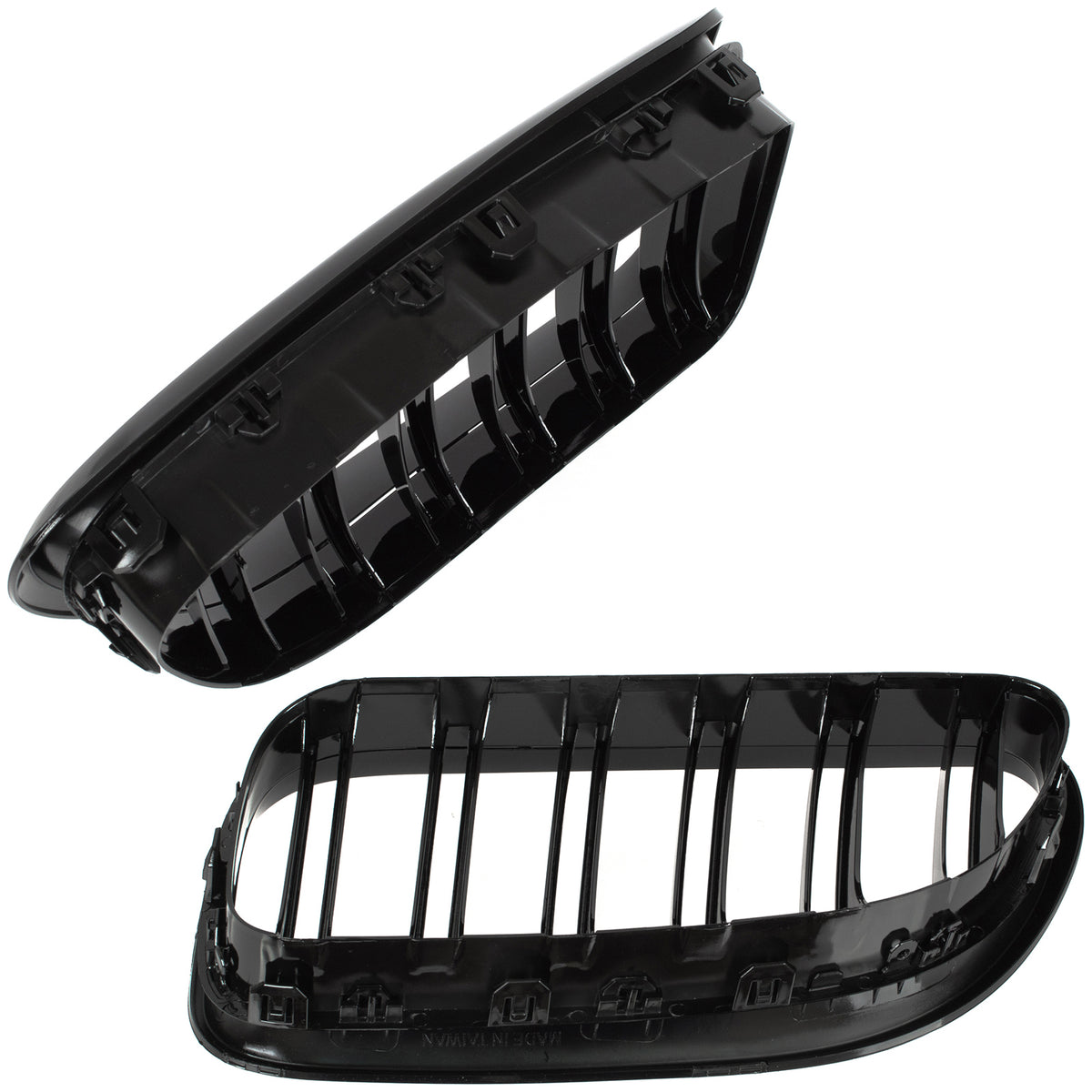 BMW 6 F06 F12 F13 10-18 grille (kidneys) left + right set BLACK GLOSSY DOUBLE BAR