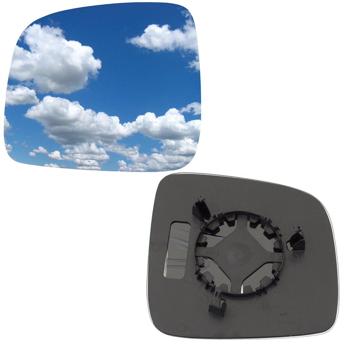 VW T5 03-09 manual mirror glass left