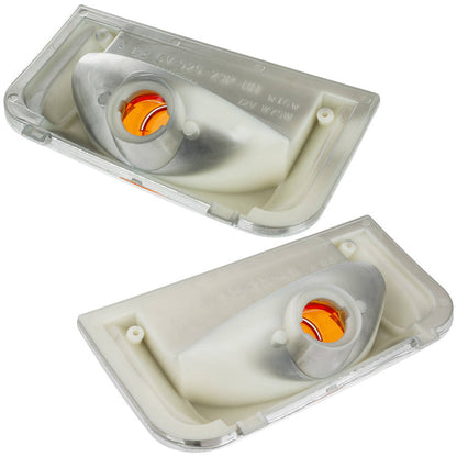 Fiat Ducato 2006- turn signal in mirror ORANGE INSERT left + right 2 pcs. SET