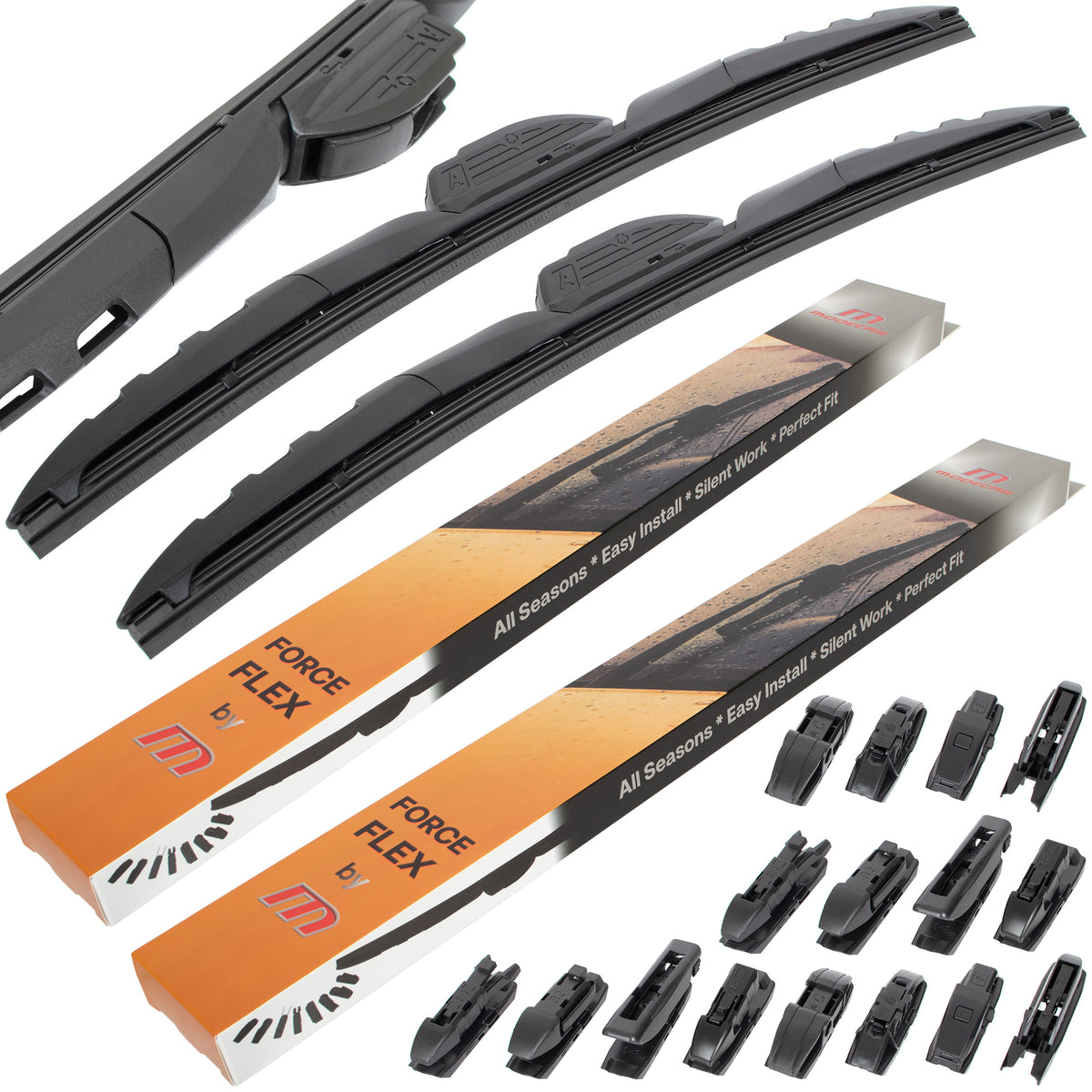 Pióro wycieraczki szyby przedniej M MODECAR FORCE FLEX 500mm + 500mm 2 szt. KPL