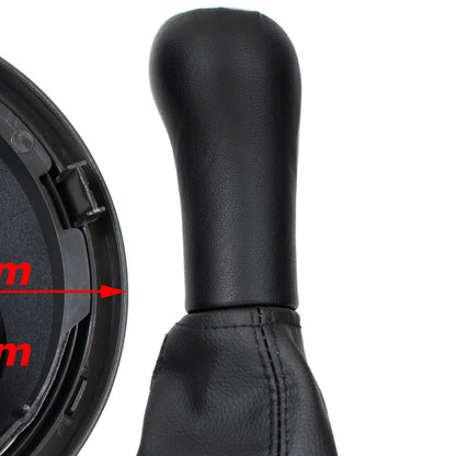 Ford Fusion 02-12 gear knob BLACK / SILVER + gaiter with frame SILVER 5 GEARS