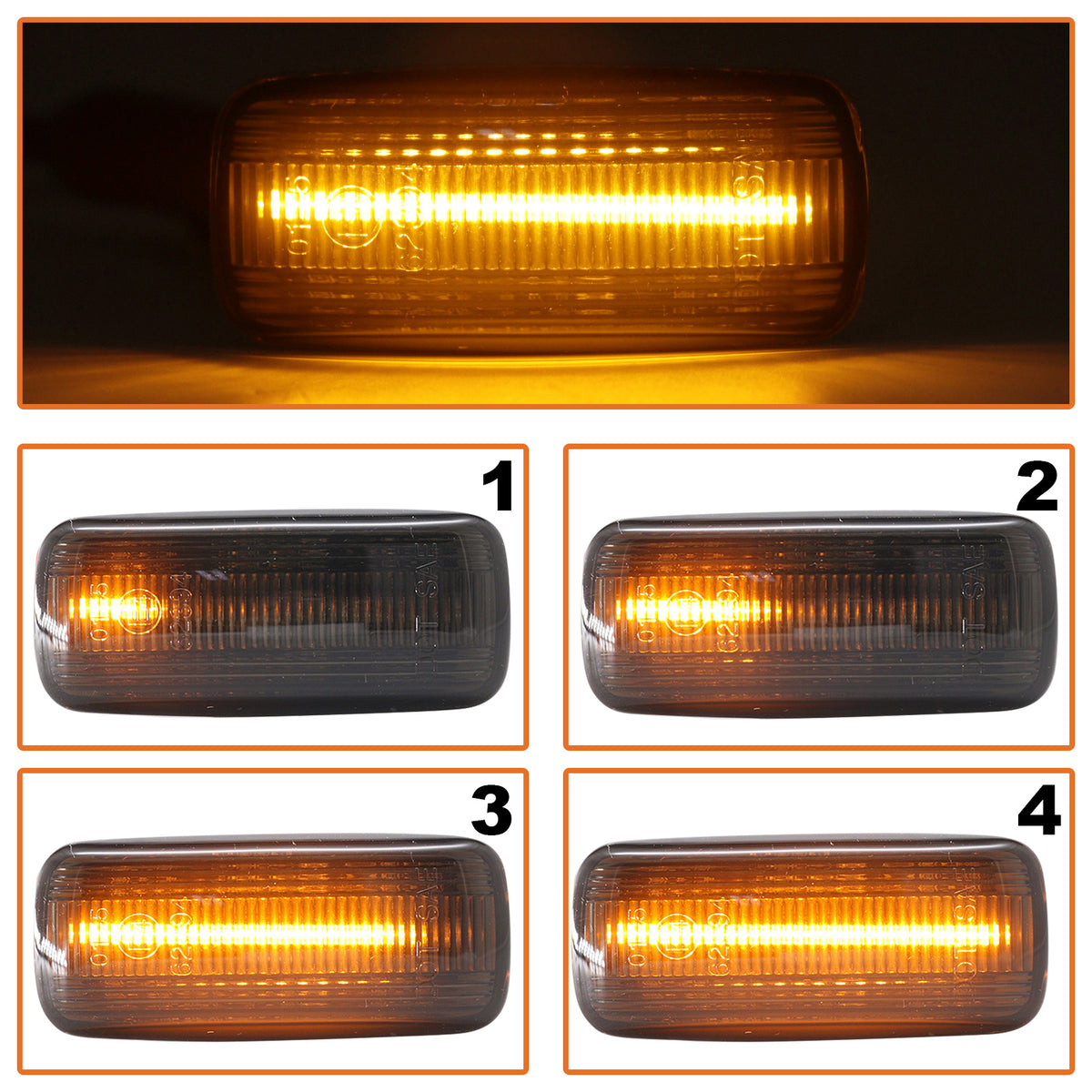 Audi A3 8L 96-03 LED Dynamic Smoked Side Indicator 2 pcs. set