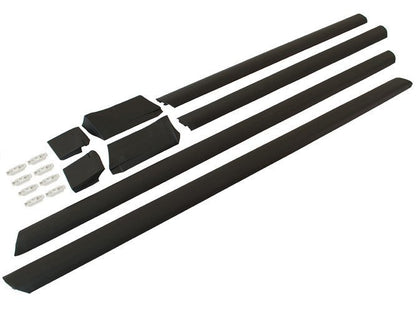 Audi 100 C4 91-94 side moldings, LOWER, set of 8 pcs with clips
