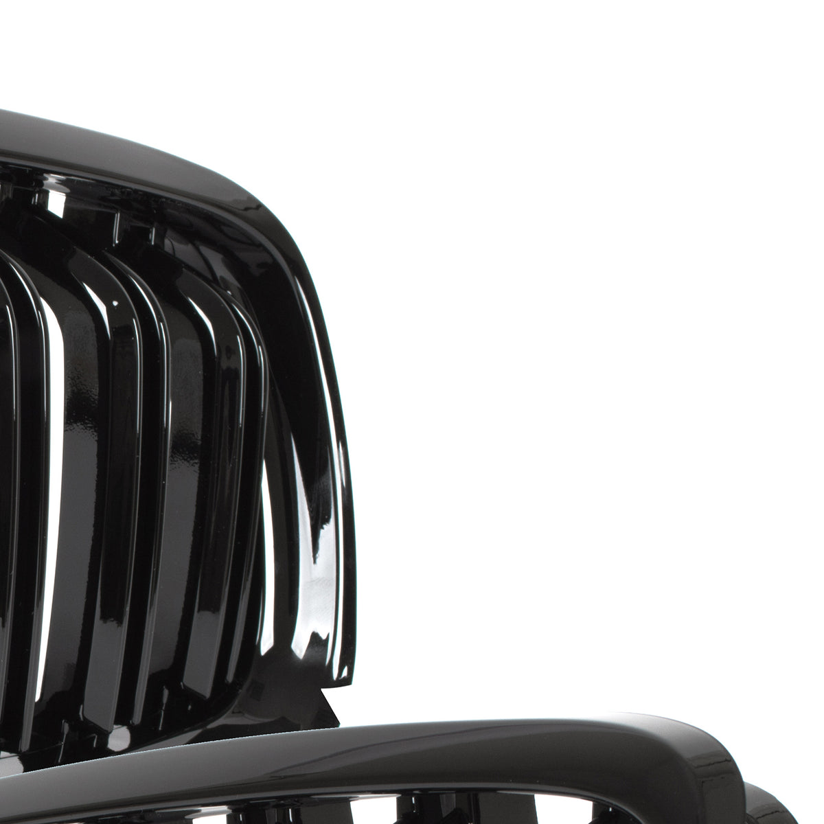 BMW 3 E90 / E91 09-13 SEDAN / ESTATE grilles (kidneys) left + right set BLACK GLOSSY DOUBLE BAR