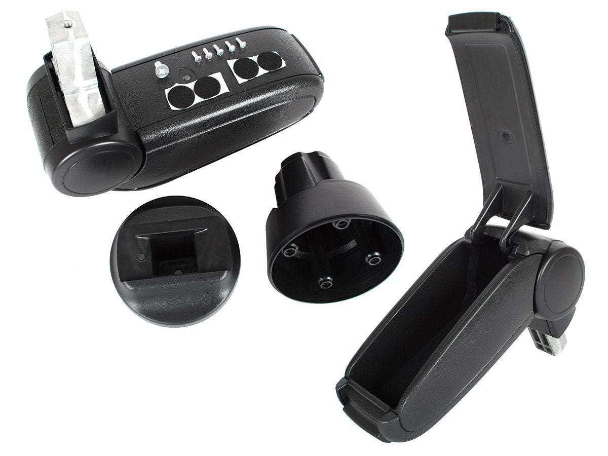 VW UP! 2011- ARMREST BLACK ECO-LEATHER + mounting kit