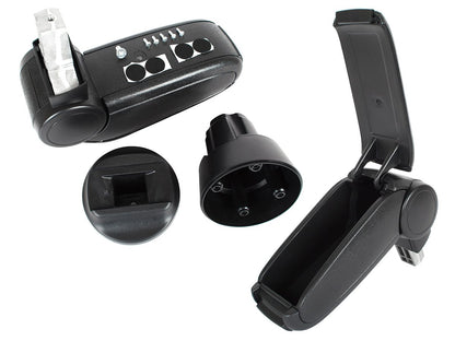 VW UP! 2011- ARMREST BLACK ECO-LEATHER + mounting kit