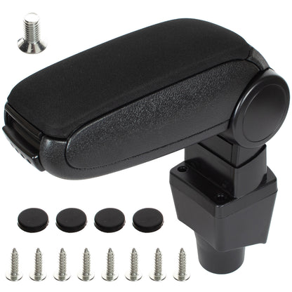 Dacia Dokker 16-21 armrest SET BLACK FABRIC + mounting kit