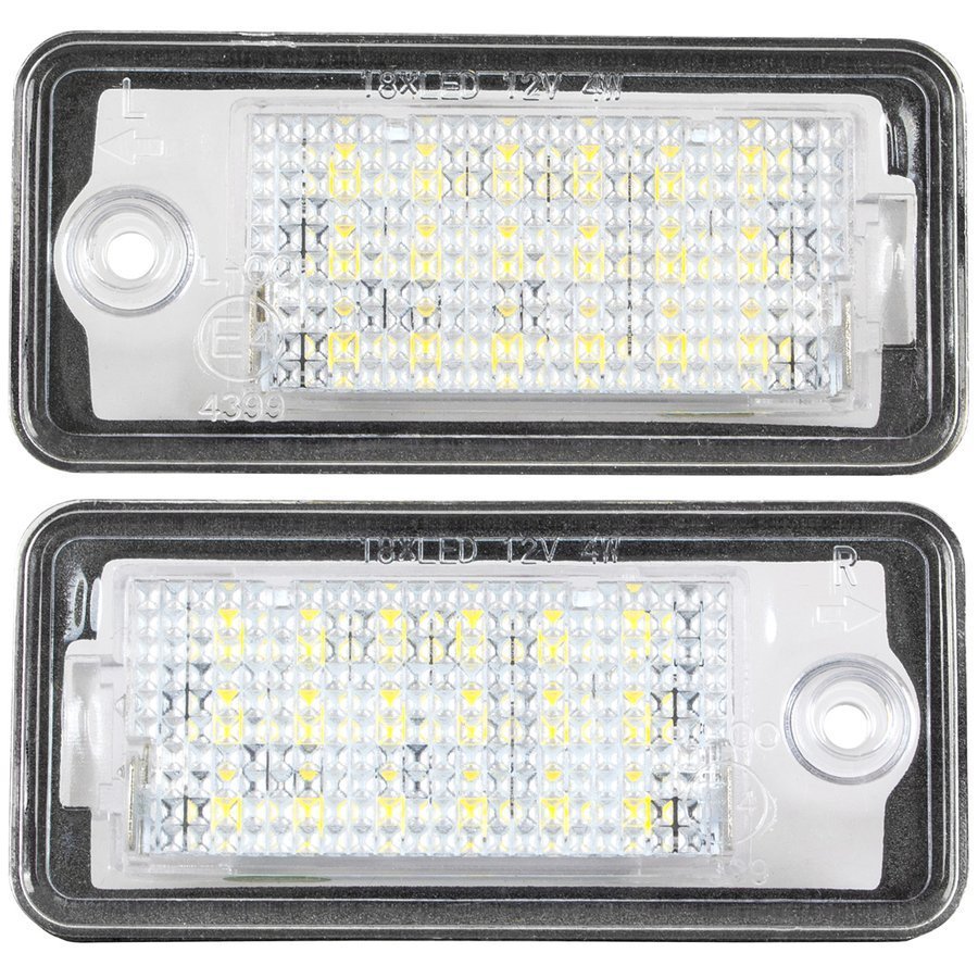 Audi A3 A4 A6 A8 Q7 LED license plate lights 2 pcs. set