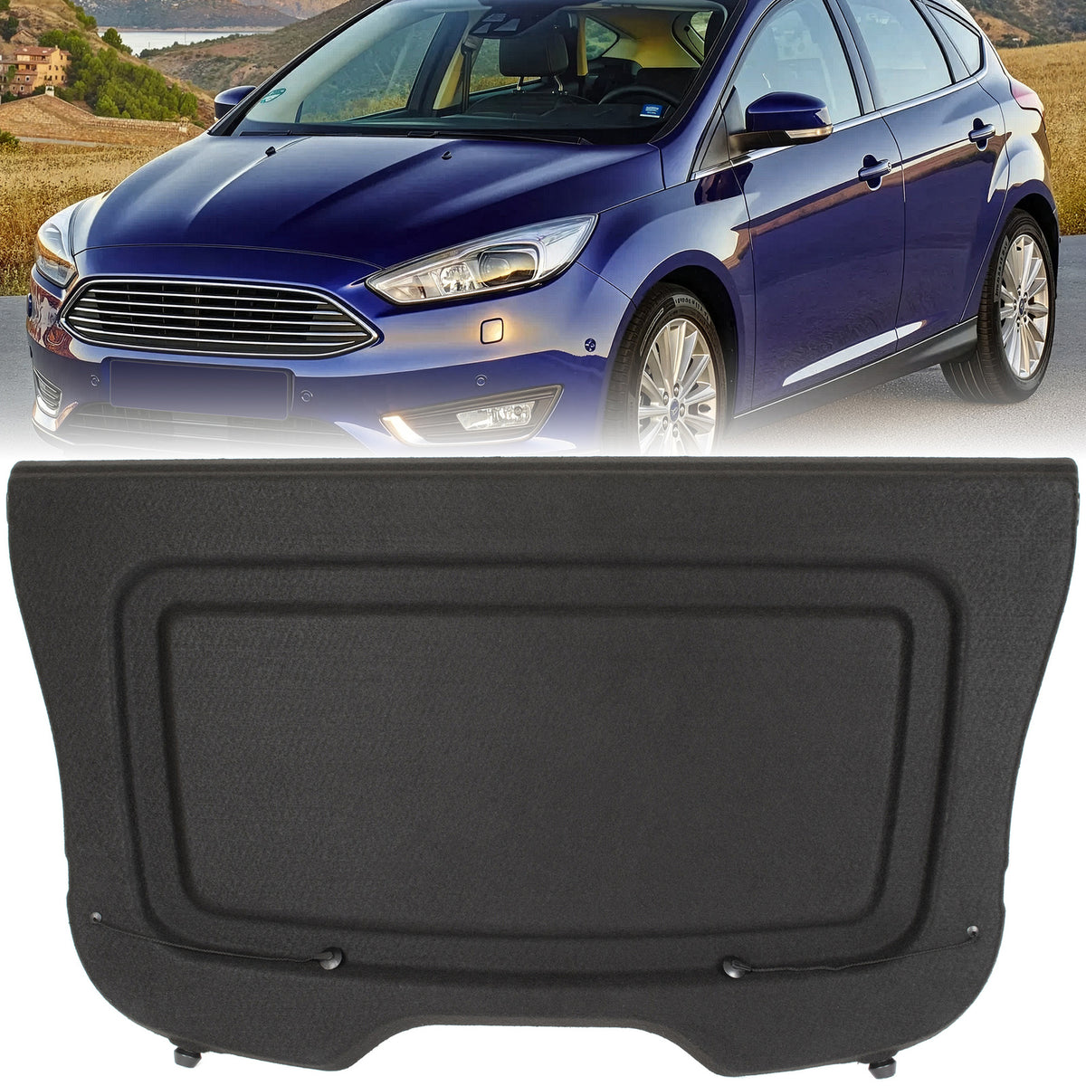 Ford Focus III 10-20 HATCHBACK Parcel shelf BLACK
