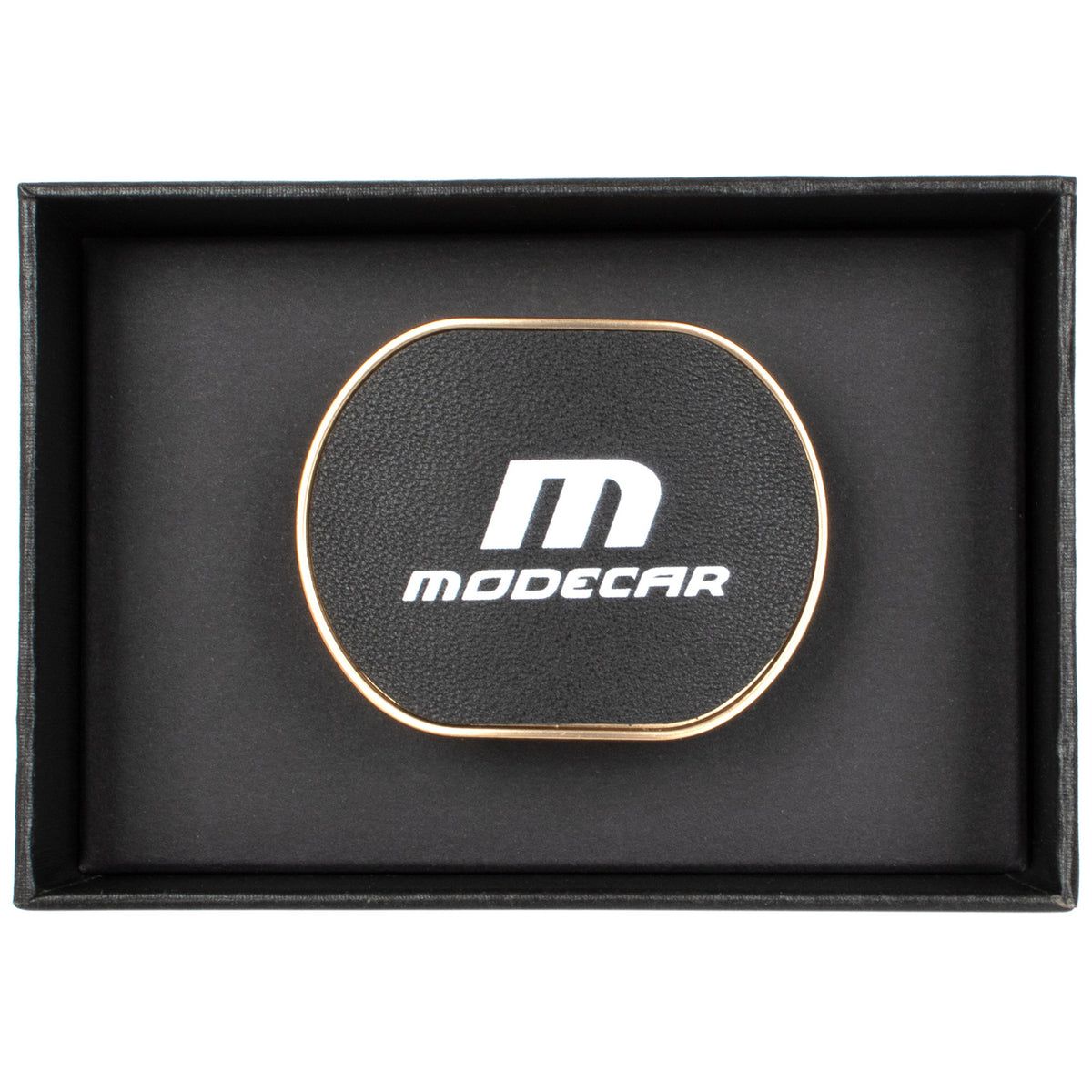 M MODECAR Dyfuzor zapachowy na kratkę nawiewu WF-108 - ZŁOTY METAL + CZARNA SKÓRA