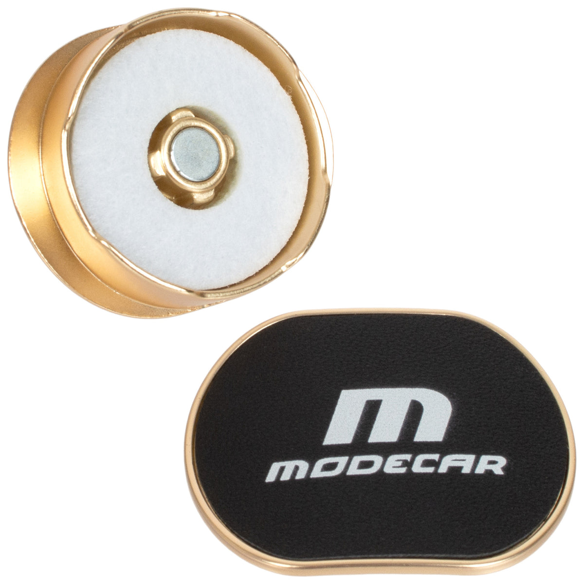 M MODECAR Dyfuzor zapachowy na kratkę nawiewu WF-108 - ZŁOTY METAL + CZARNA SKÓRA