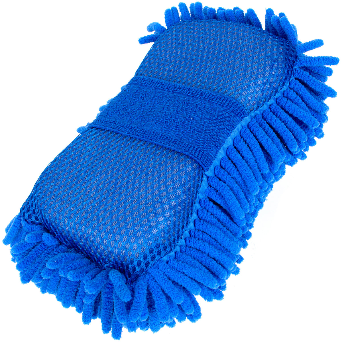 M MODECAR Gąbka do ręcznego mycia pojazdów Z MIKROFIBRY 25x15x6cm 90g NIEBIESKA