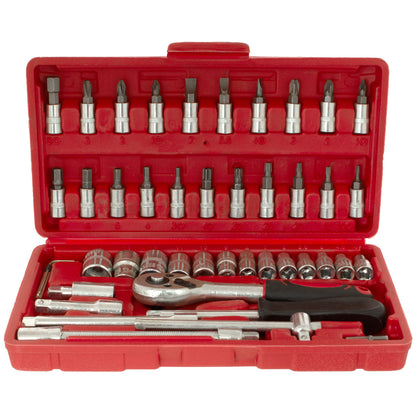 M MODECAR Zestaw narzędzi w walizce 1/4" 46PCS