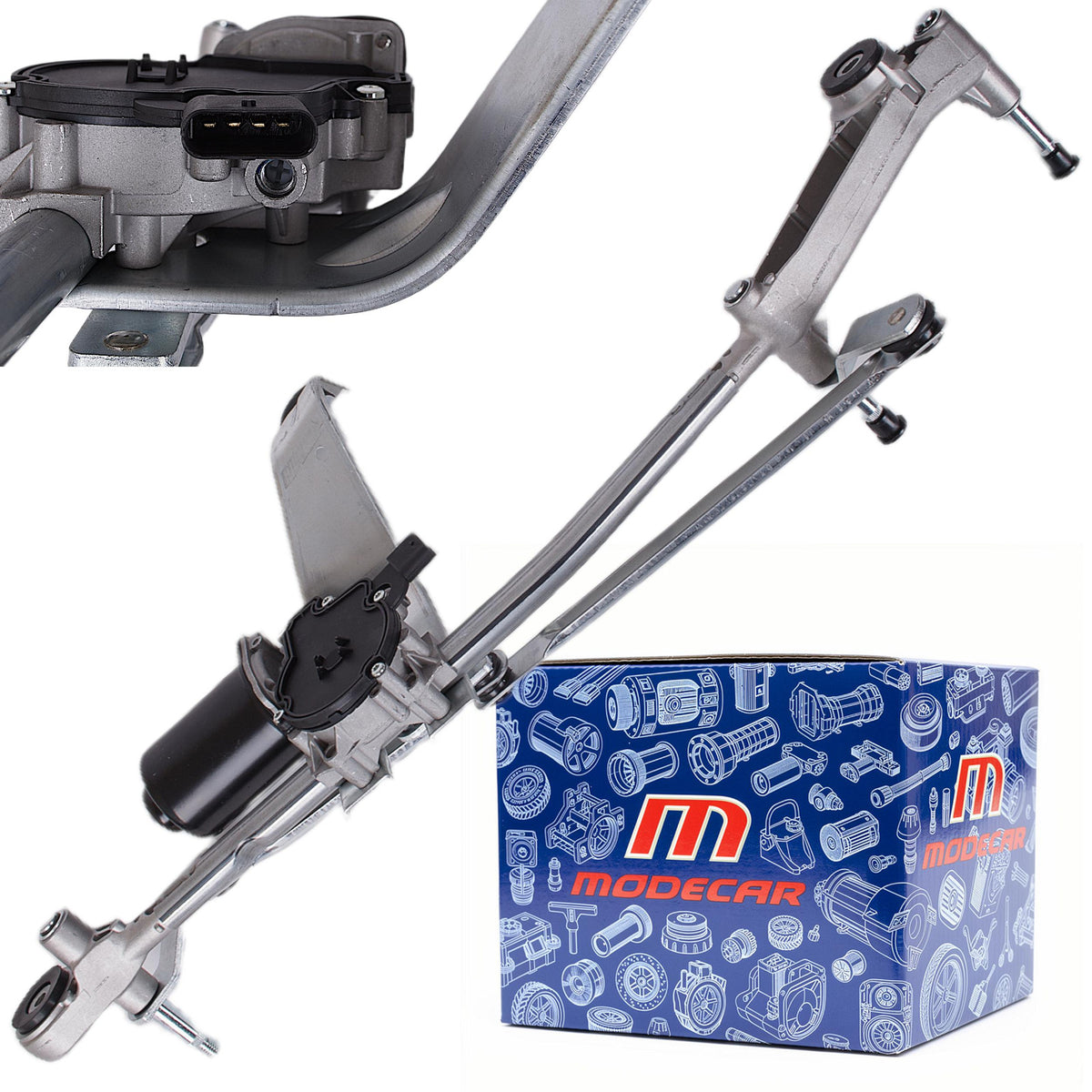 Mercedes B W242 W246 11-18 front wiper mechanism with motor