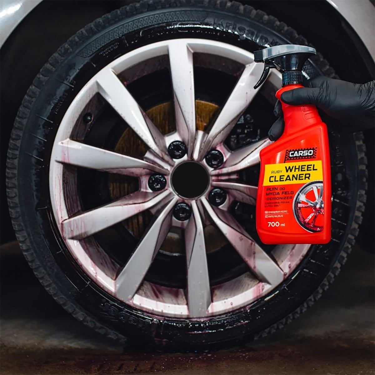 Płyn do felg K2 CARSO Ruby Wheel Cleaner 700ml Czerwona Felga C167
