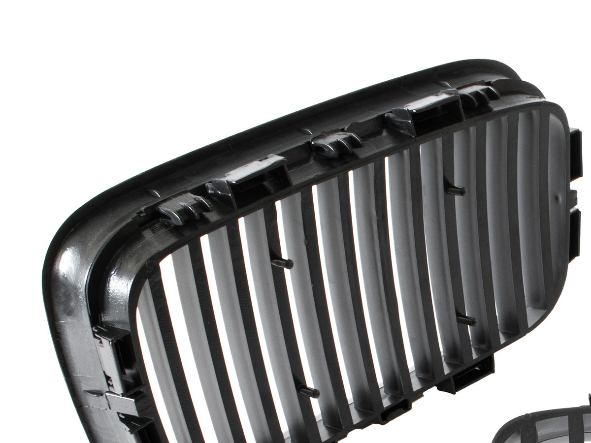 BMW 3 E36 90-96 kidney grilles between headlights (kidneys) left + right set. BLACK