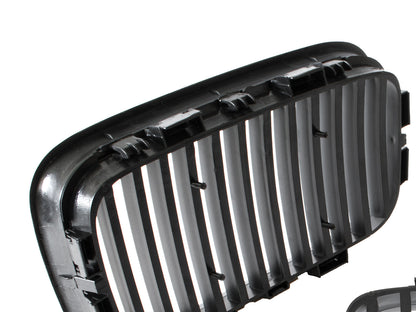 BMW 3 E36 90-96 kidney grilles between headlights (kidneys) left + right set. BLACK