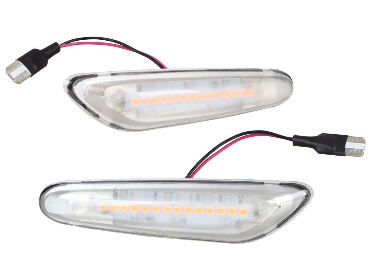 BMW 3 E90 E91 E92 E93 kierunkowskaz boczny LED BIAŁY DYNAMICZNY 2 szt. KPL