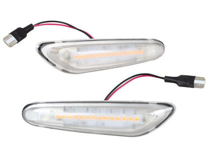 BMW 3 E90 E91 E92 E93 kierunkowskaz boczny LED BIAŁY DYNAMICZNY 2 szt. KPL