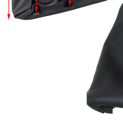 Fiat Fiorino 07-16 gear knob BLACK + GAITER 5 GEARS