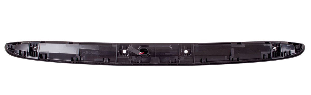 MINI CLUBMAN / CLUBVAN R55 07-14 listwa blenda podświetlenia tablicy rejestracyjnej z mikroprzełącznikiem otwierania tylnej klapy CZARNA