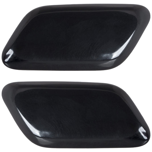 Toyota Avensis II FL T25 2006- headlight washer cover BLACK left + right 2 pcs. SET
