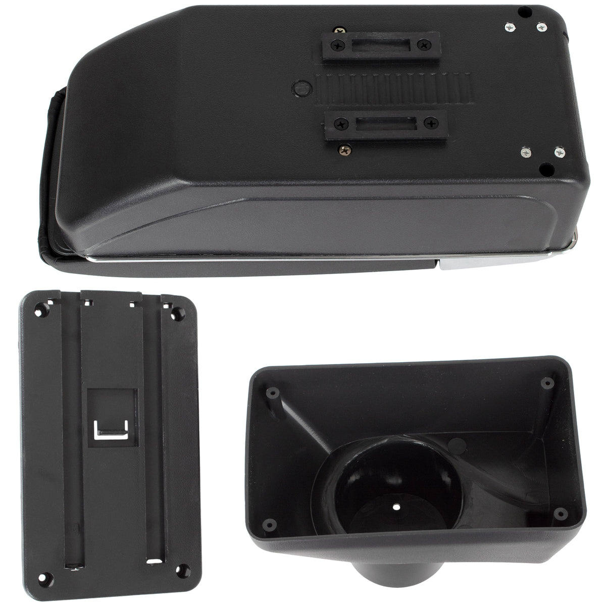 Toyota Yaris III 11-20 armrest with storage compartment BLACK ECO-LEATHER + mounting kit