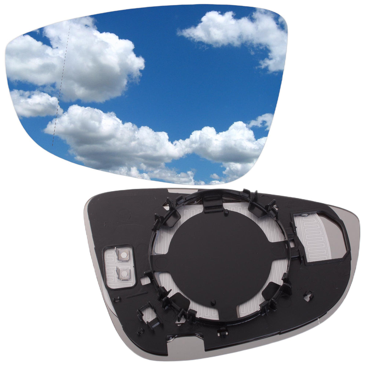 VW BEETLE 11-19 heated mirror glass left