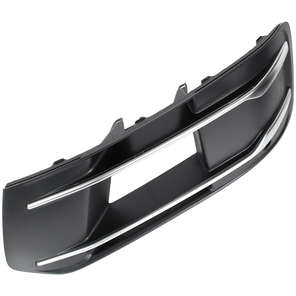 Audi Q7 4M 15-19 atrapka kratka w zderzak przedni CZARNA + SILVER lewa