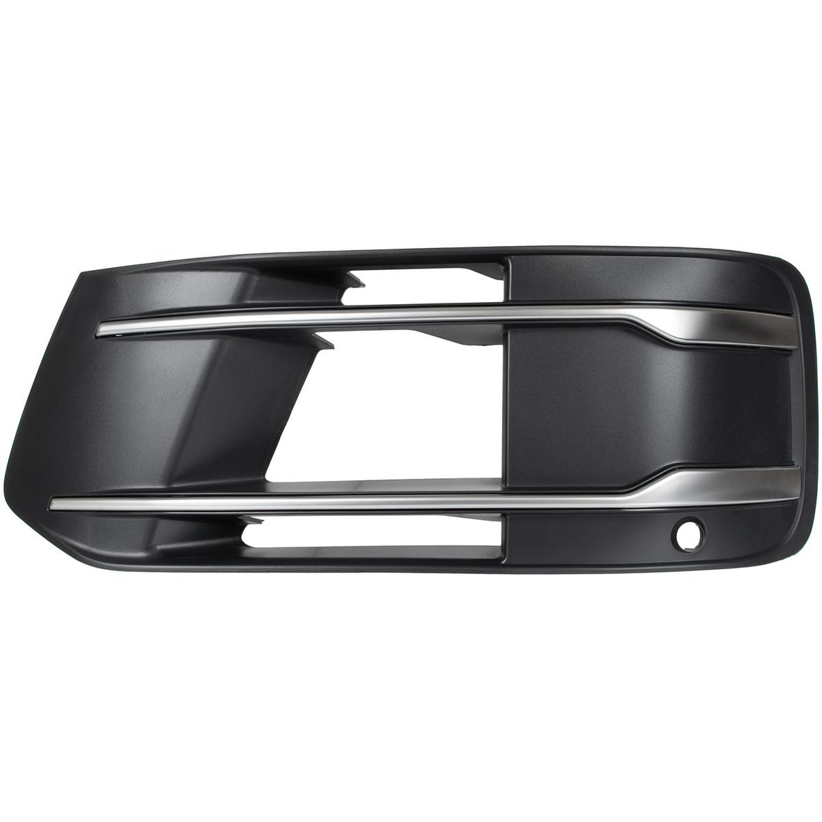 Audi Q7 4M 15-19 atrapka kratka w zderzak przedni CZARNA + SILVER lewa