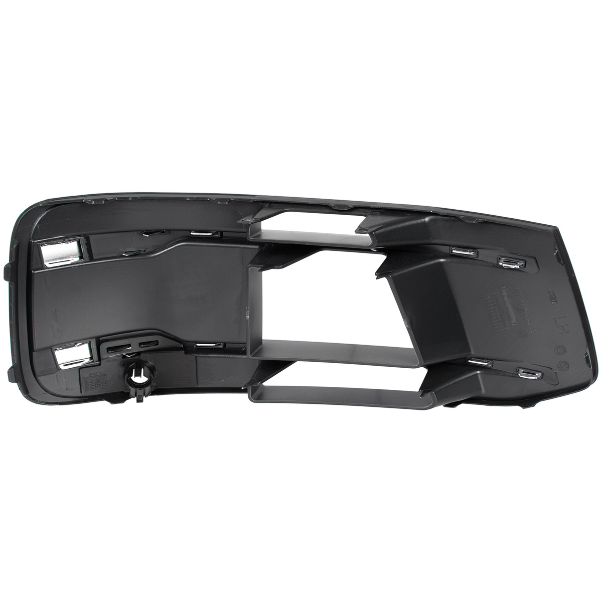 Audi Q7 4M 15-19 atrapka kratka w zderzak przedni CZARNA + SILVER lewa