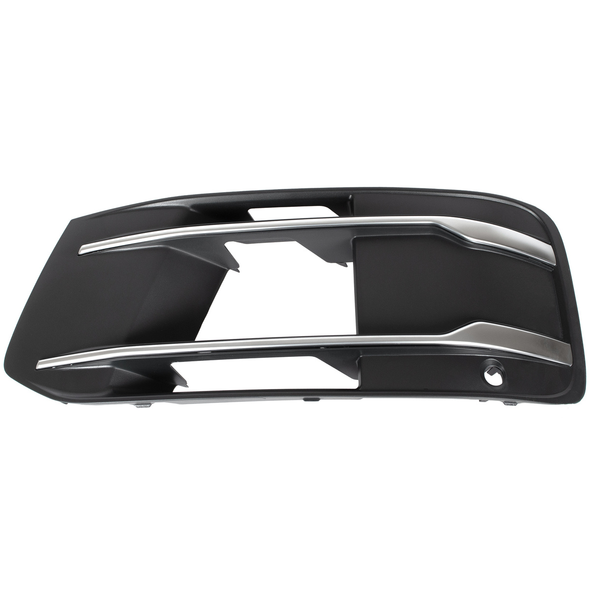 Audi Q7 4M 15-19 atrapka kratka w zderzak przedni CZARNA + SILVER lewa