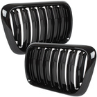 BMW 3 E36 96-00 atrapy między reflektory (nerki) lewa + prawa kpl. BLACK GLOSSY DOUBLE BAR