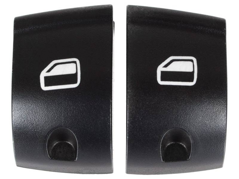 Audi A4 00-07 nakładki przycisków przełącznika szyb w panel lewy 2 szt. kpl.