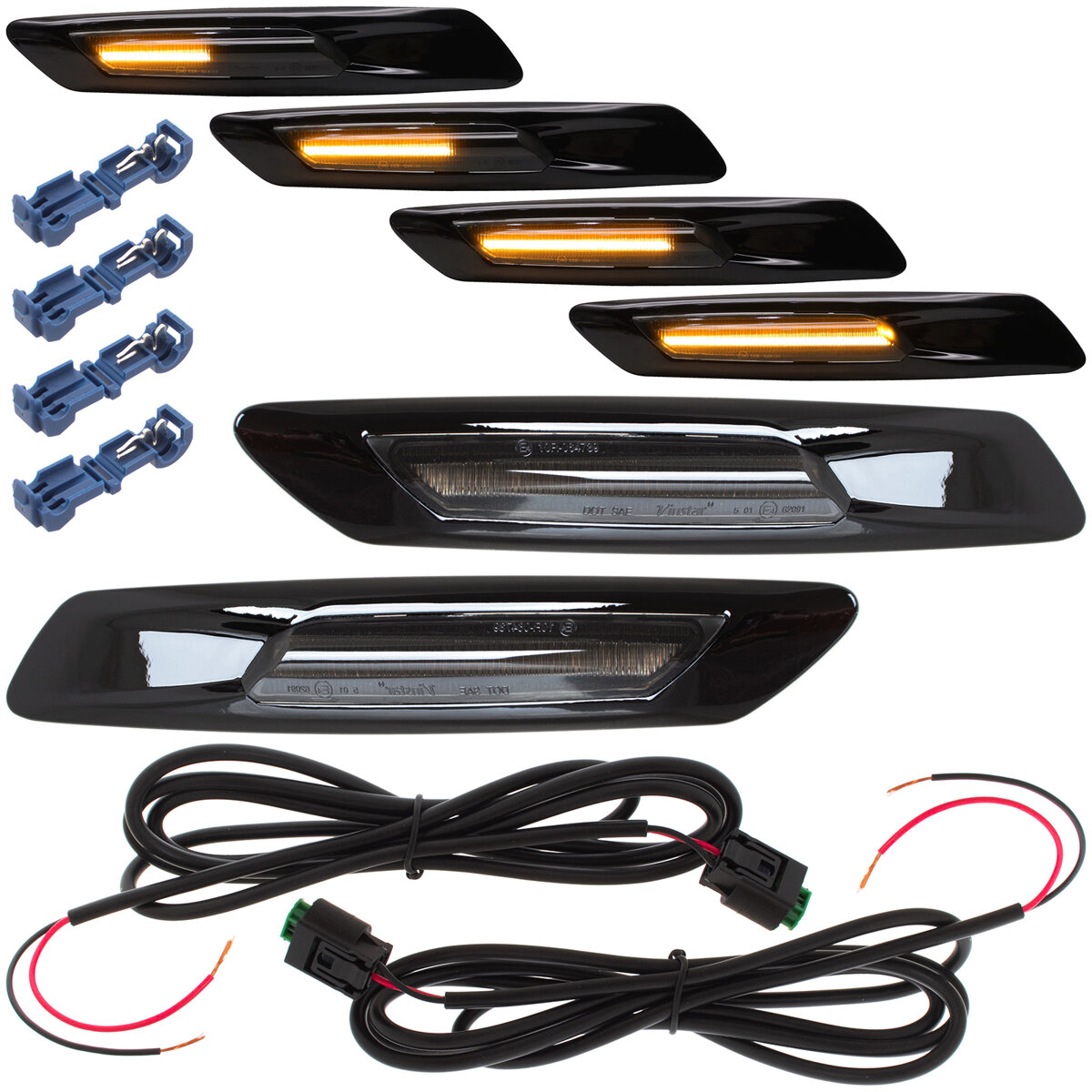 BMW 1 E81 E82 E87 E88 04-13 kierunkowskaz boczny LED DYMIONY DYNAMICZNY 2 szt. KPL