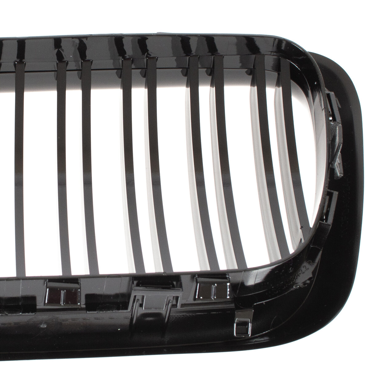 BMW 3 E36 96-00 atrapy między reflektory (nerki) lewa + prawa kpl. BLACK GLOSSY DOUBLE BAR