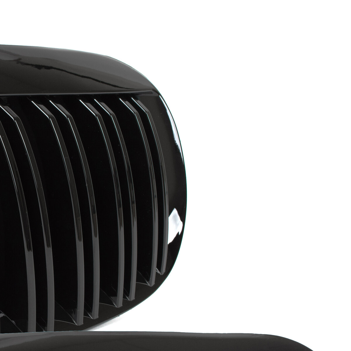 BMW 6 E63 / E64 04-10 atrapy między reflektory (nerki) lewa + prawa kpl. BLACK GLOSSY DOUBLE BAR