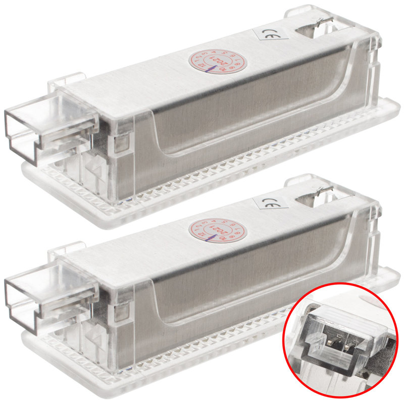 BMW / MINI - wiele modeli lampki podświetlenia schowka / bagażnika lub pod drzwi LED 2 szt. kpl.