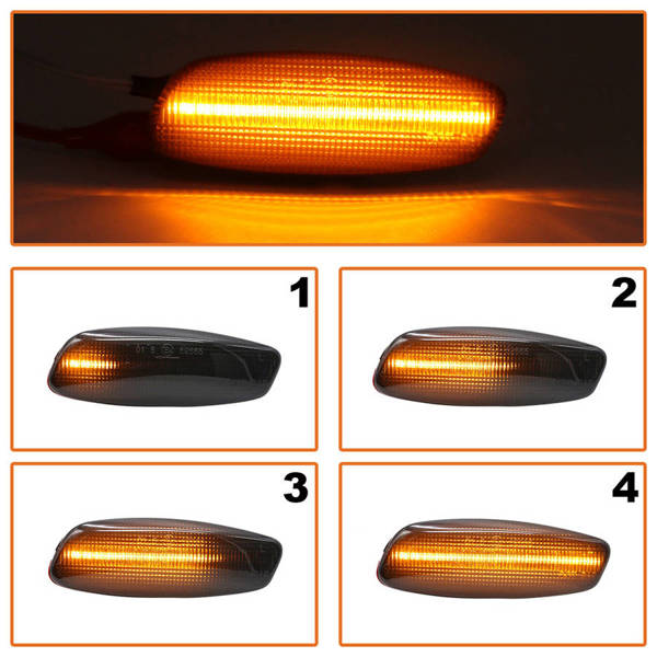 Citroen C4 I 04-11 kierunkowskaz boczny LED DYMIONY DYNAMICZNY 2 szt. KPL