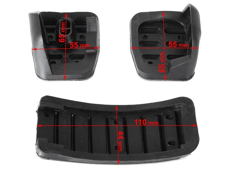 Seat Arosa Cordoba Ibiza Leon Toledo nakładki na pedały ALU 3 szt. KPL