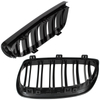 BMW 3 E92 E93 06-10 atrapy między reflektory (nerki) lewa + prawa kpl. BLACK GLOSSY DOUBLE BAR