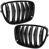 BMW 5 F07 GT 09-17 atrapy między reflektory (nerki) lewa + prawa kpl. BLACK GLOSSY DOUBLE BAR