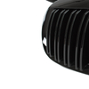 BMW 6 E63 / E64 04-10 atrapy między reflektory (nerki) lewa + prawa kpl. BLACK GLOSSY DOUBLE BAR