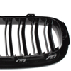 BMW X5 F15 13-18 atrapy między reflektory (nerki) lewa + prawa kpl. BLACK GLOSSY DOUBLE BAR